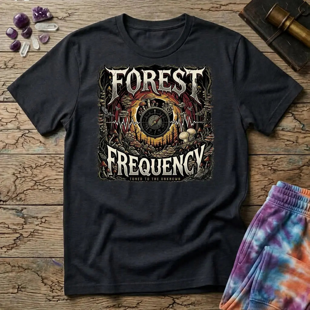 Forest Frequency Too Mushroom T-Shirt MindMeltShirts