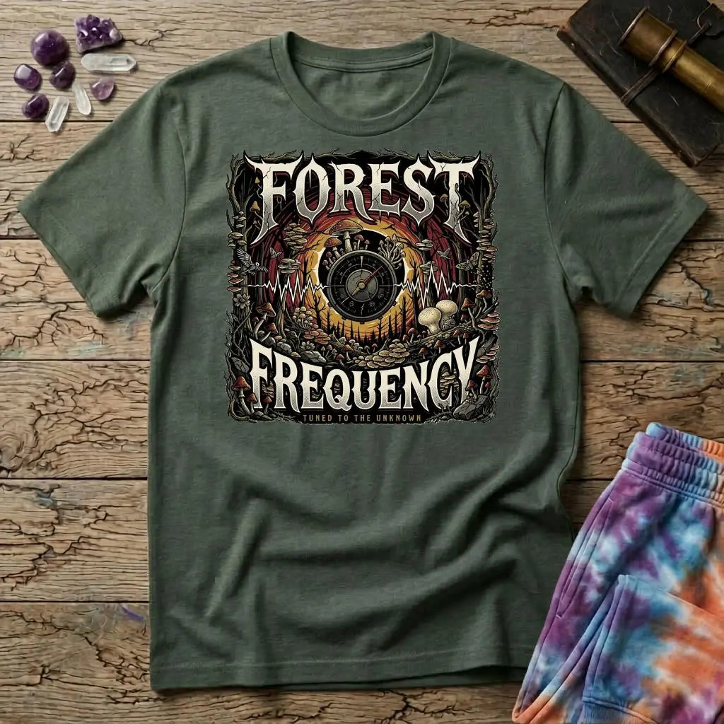 Forest Frequency Too Mushroom T-Shirt MindMeltShirts