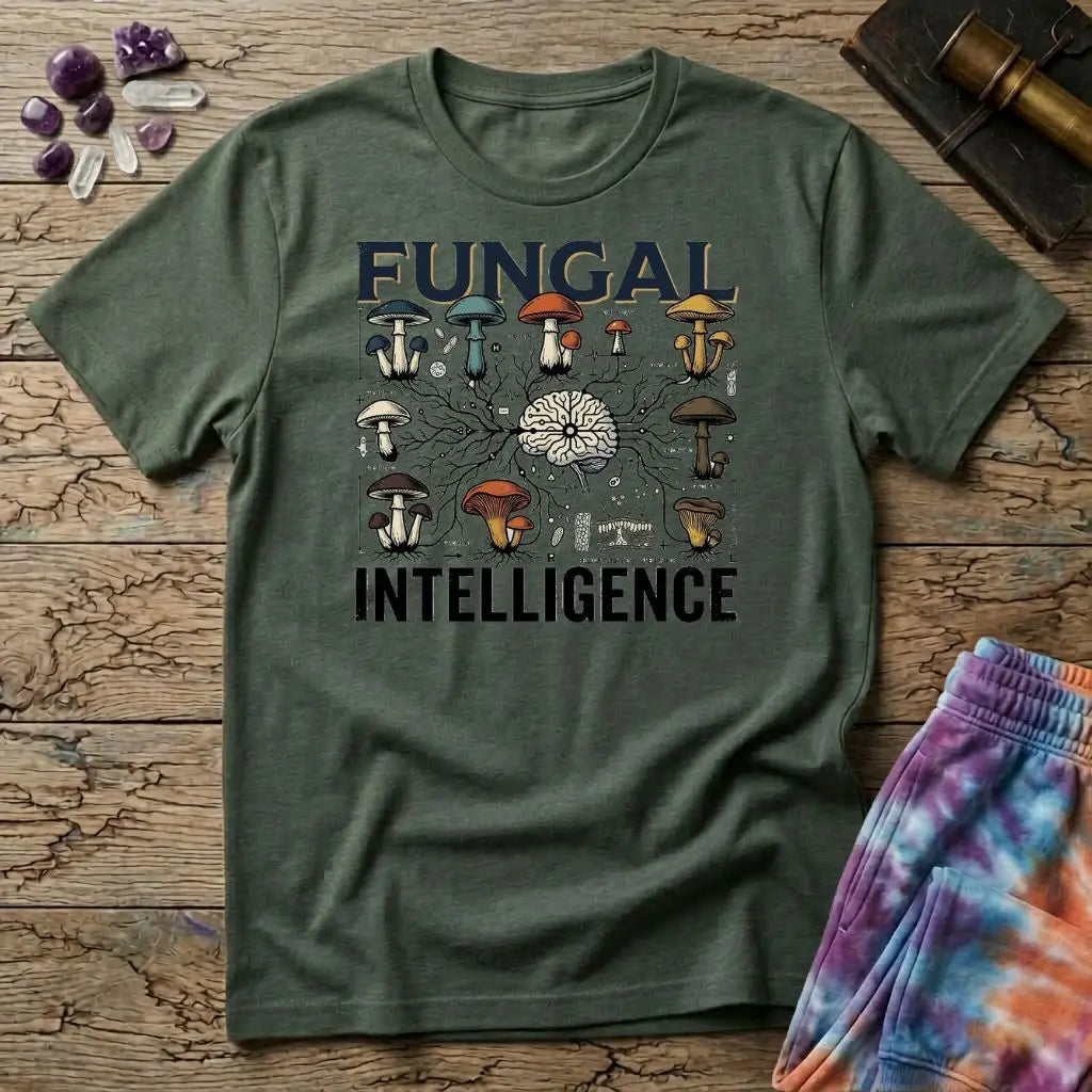 Fungal Intelligence Mushroom T-Shirt MindMeltShirts