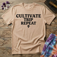 Cultivate Trip Repeat Mushroom T-Shirt MindMeltShirts