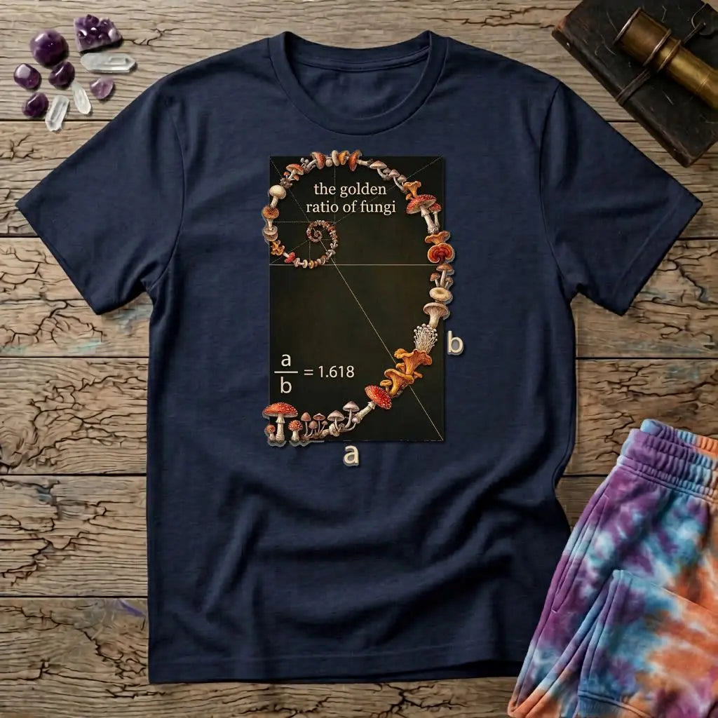 Fibonacci Circle Mushroom T-Shirt MindMeltShirts