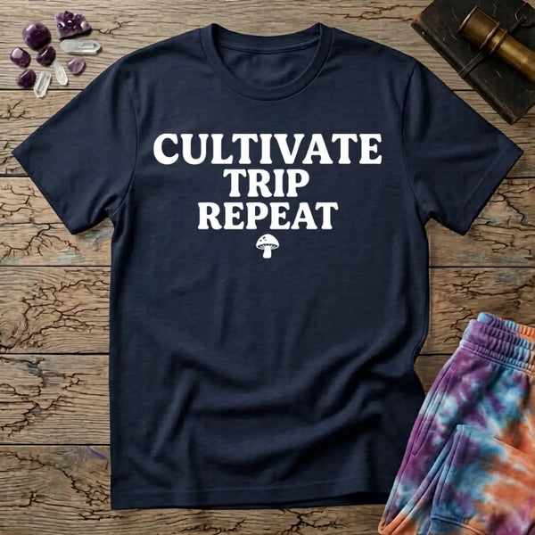 Cultivate Trip Repeat Mushroom T-Shirt