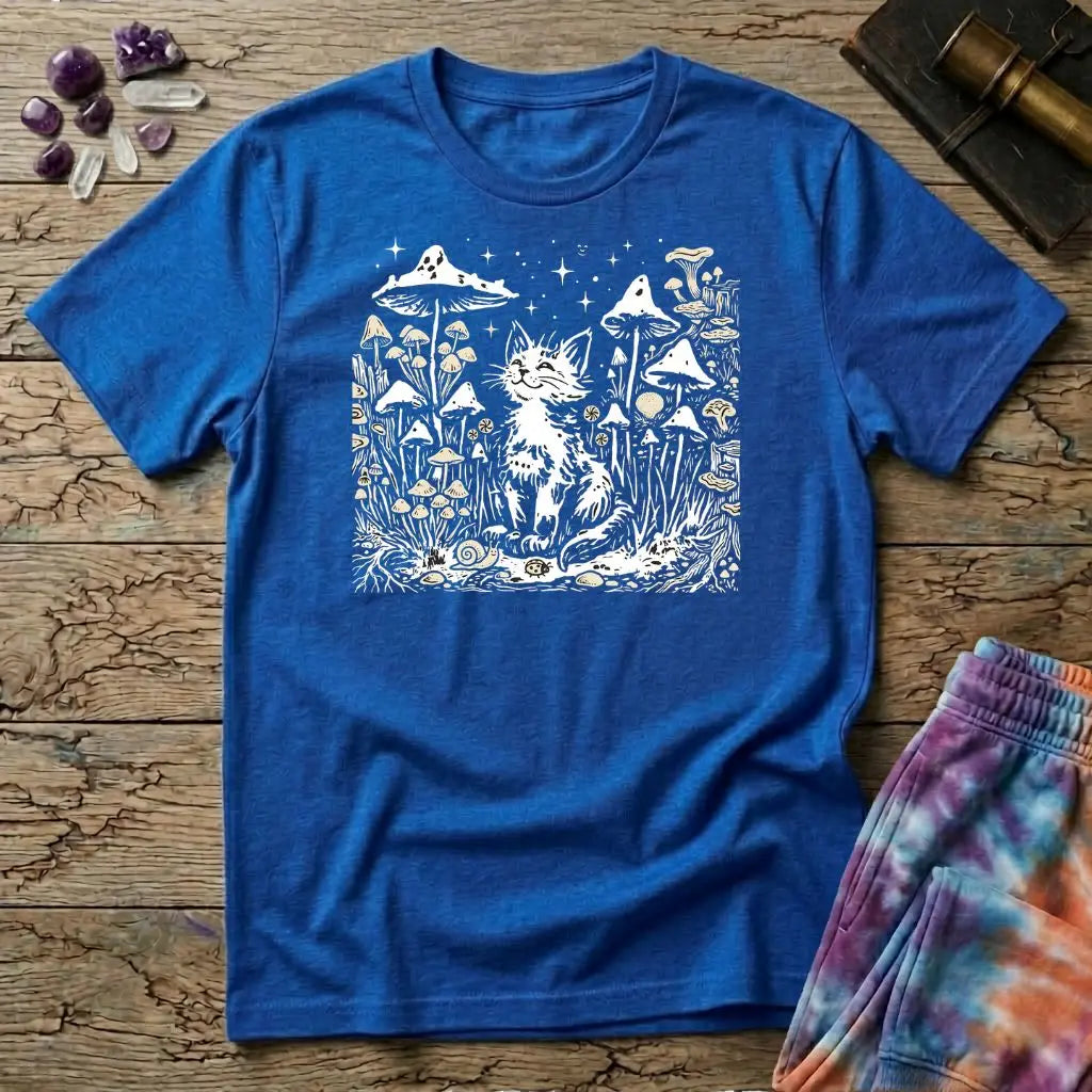 Mushroom Cat T-Shirt MindMeltShirts