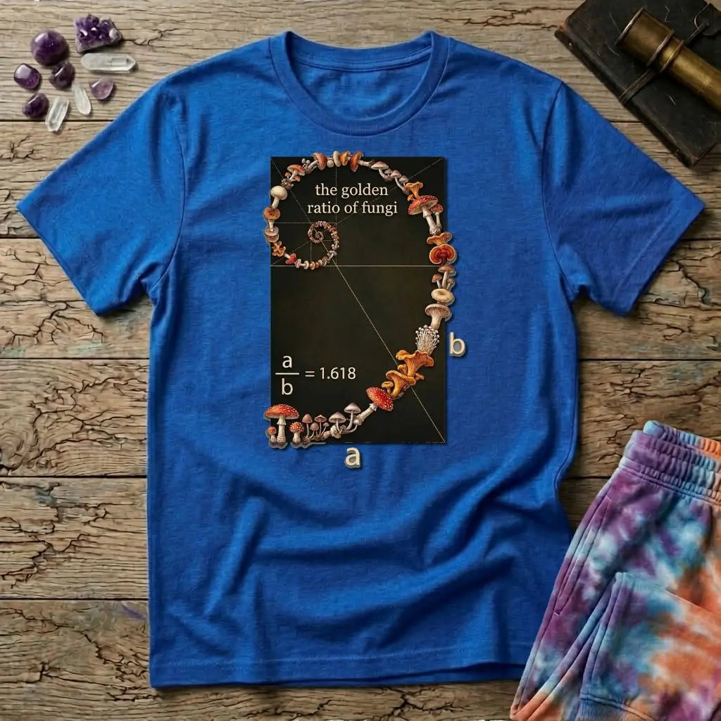 Fibonacci Circle Mushroom T-Shirt MindMeltShirts