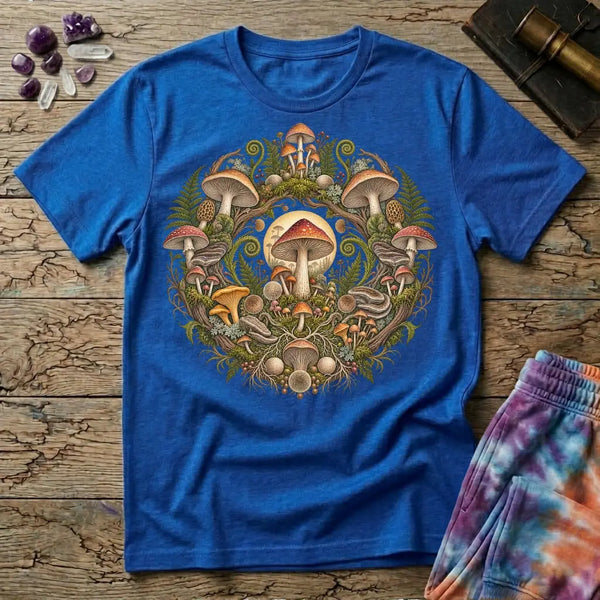 Botanical Mushroom Wreath T-Shirt