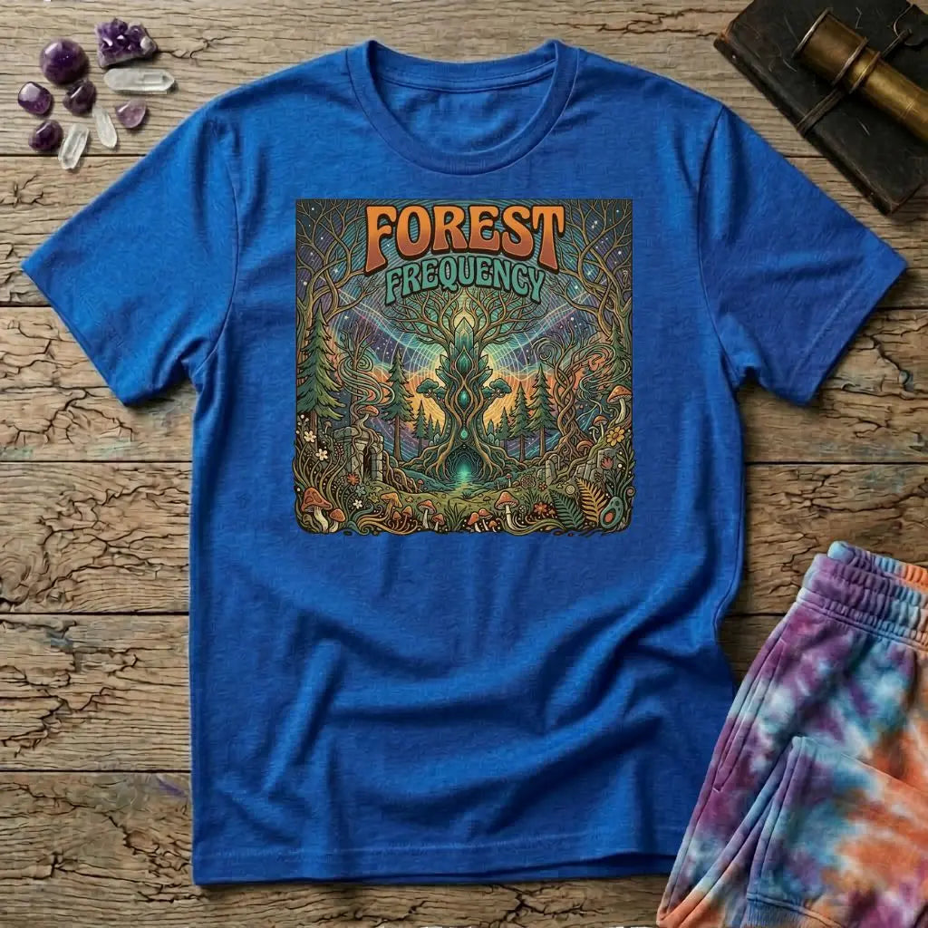 Forest Frequency Crystals T-Shirt MindMeltShirts