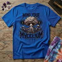 Mind Your Mycelium Grow Dark T-Shirt MindMeltShirts