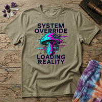 Printify T-Shirt System Override Loading Reality  T-Shirt Mushroom Magic Mushroom T-Shirt