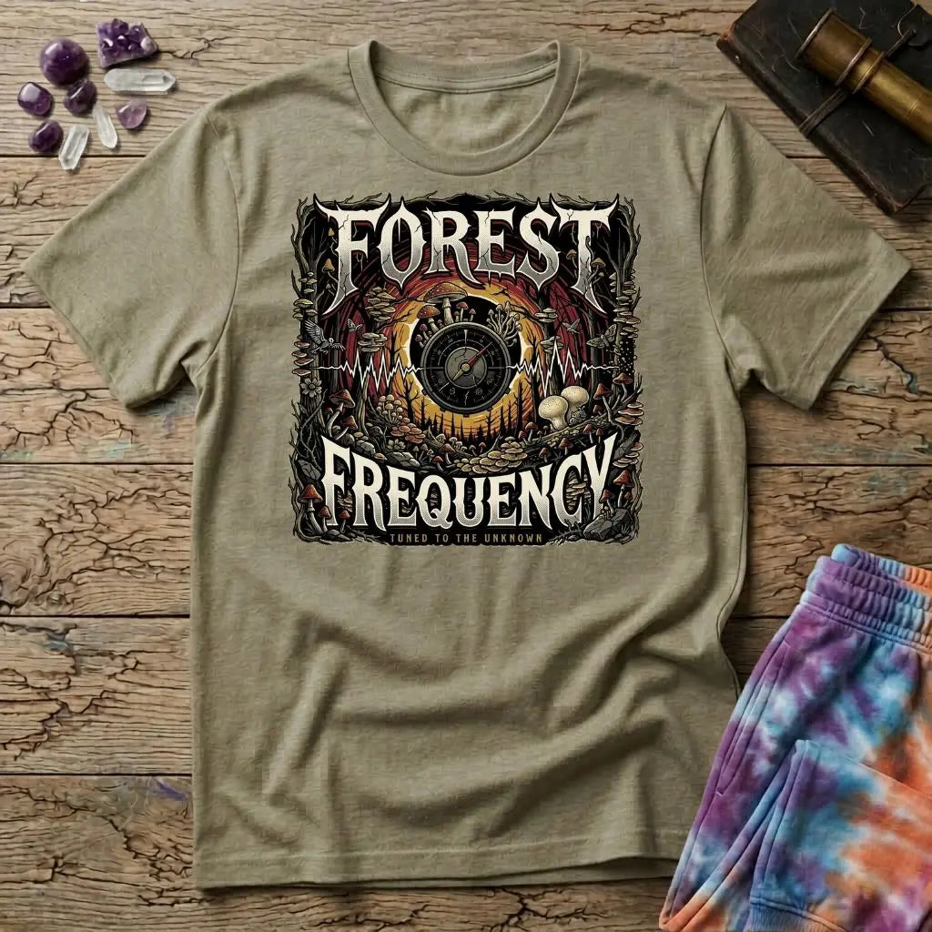 Forest Frequency Too Mushroom T-Shirt MindMeltShirts