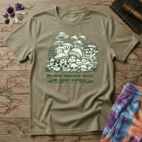 Printify T-Shirt Feast on Your Corpse Mushroom T-Shirt Mushroom Magic Mushroom T-Shirt