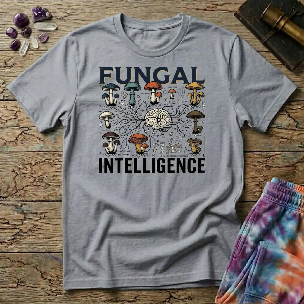 Fungal Intelligence Mushroom T-Shirt MindMeltShirts