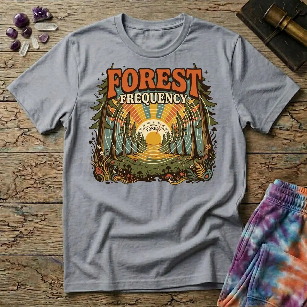 Forest Frequency Mushroom T-Shirt MindMeltShirts
