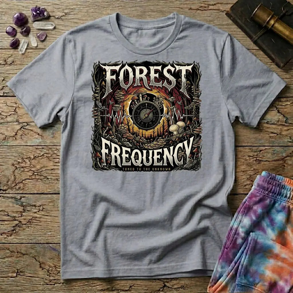 Forest Frequency Too Mushroom T-Shirt MindMeltShirts