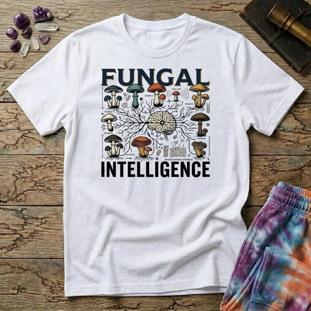 Fungal Intelligence Mushroom T-Shirt MindMeltShirts