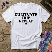 Cultivate Trip Repeat Mushroom T-Shirt MindMeltShirts