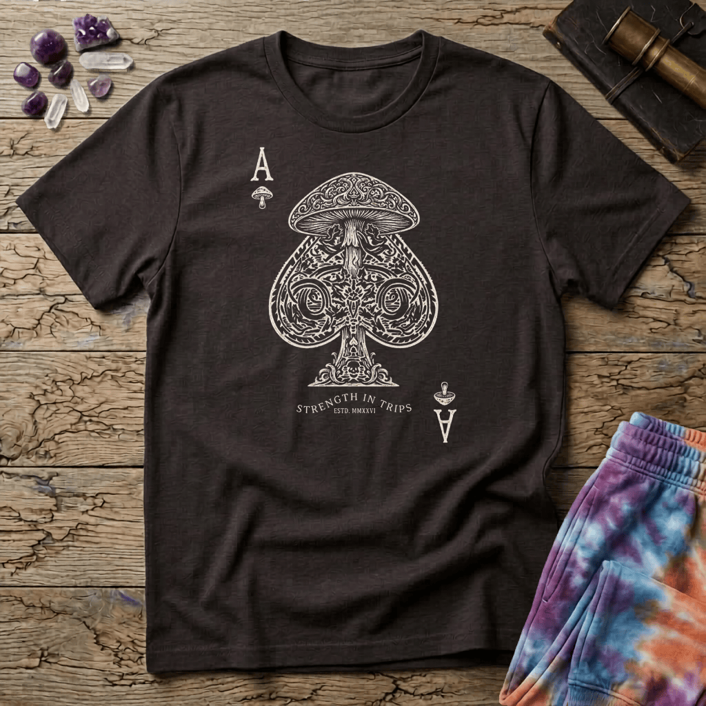Printify T-Shirt Aces Mushroom Shirt T-Shirt Mushroom Magic Mushroom T-Shirt