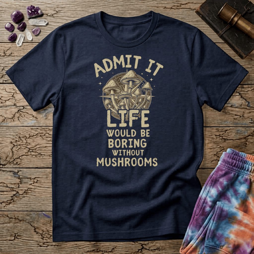 Printify T-Shirt Admit It Life - Mushroom Mushroom Magic Mushroom T-Shirt