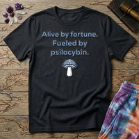 Printify T-Shirt Alive By Fortune Psilocybin Mushroom T-Shirt Mushroom Magic Mushroom T-Shirt