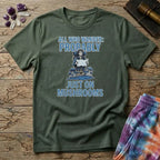 Printify T-Shirt All Those who Wander Thrice T-Shirt Mushroom Magic Mushroom T-Shirt