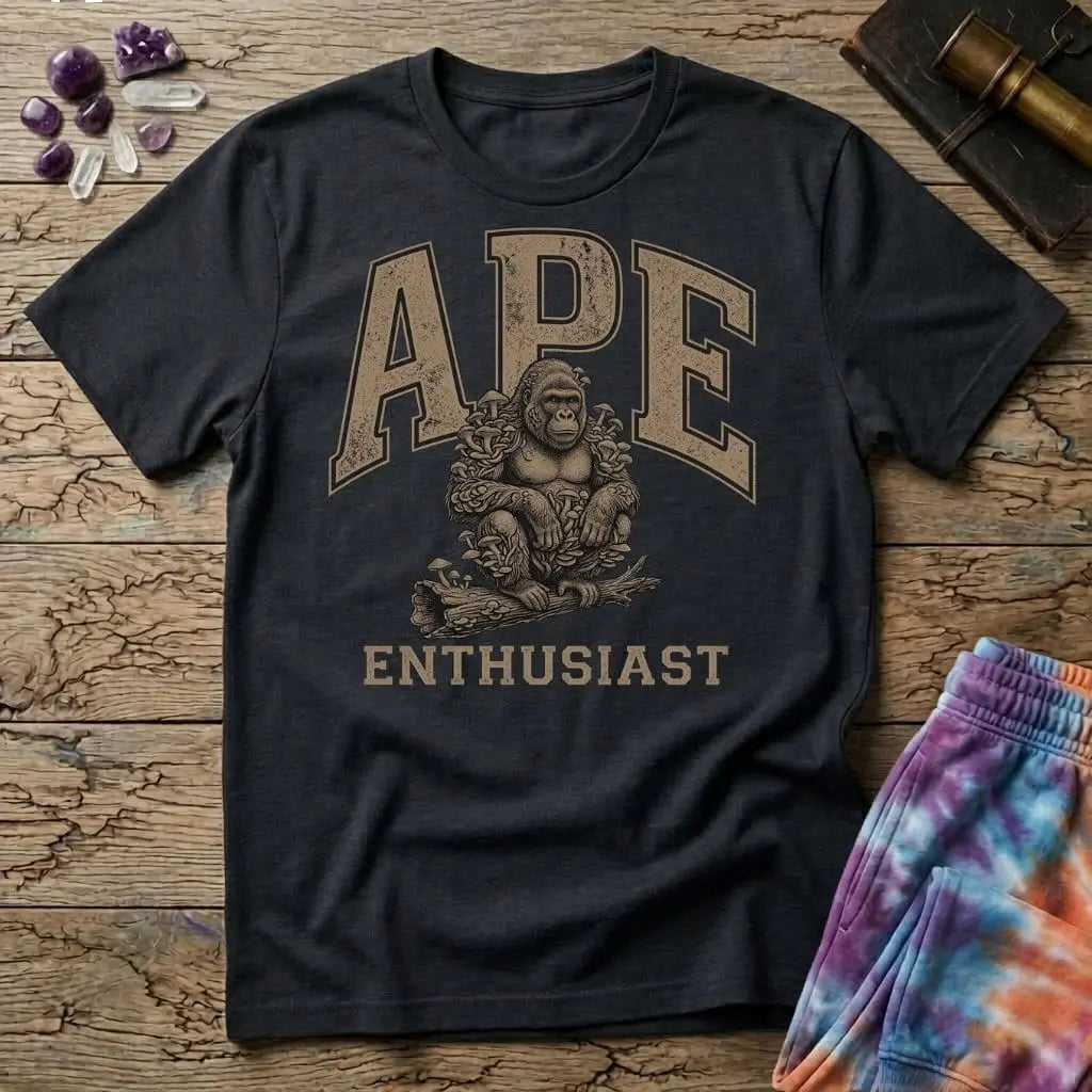 Printify T-Shirt APE Enthusiast T-Shirt Mushroom Magic Mushroom T-Shirt