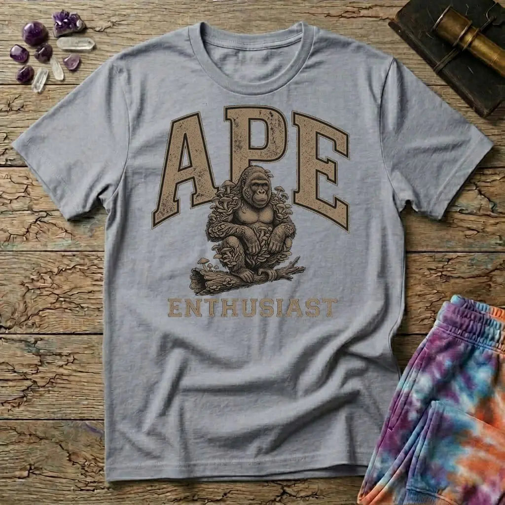 Printify T-Shirt APE Enthusiast T-Shirt Mushroom Magic Mushroom T-Shirt