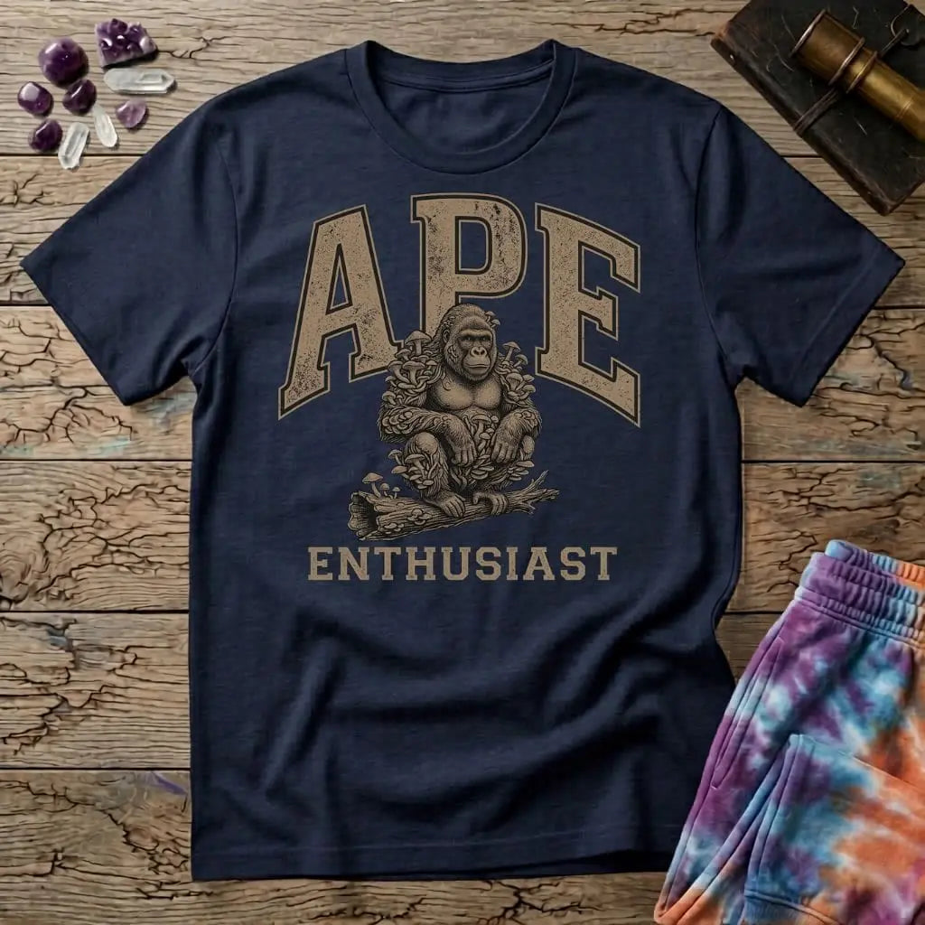 Printify T-Shirt APE Enthusiast T-Shirt Mushroom Magic Mushroom T-Shirt