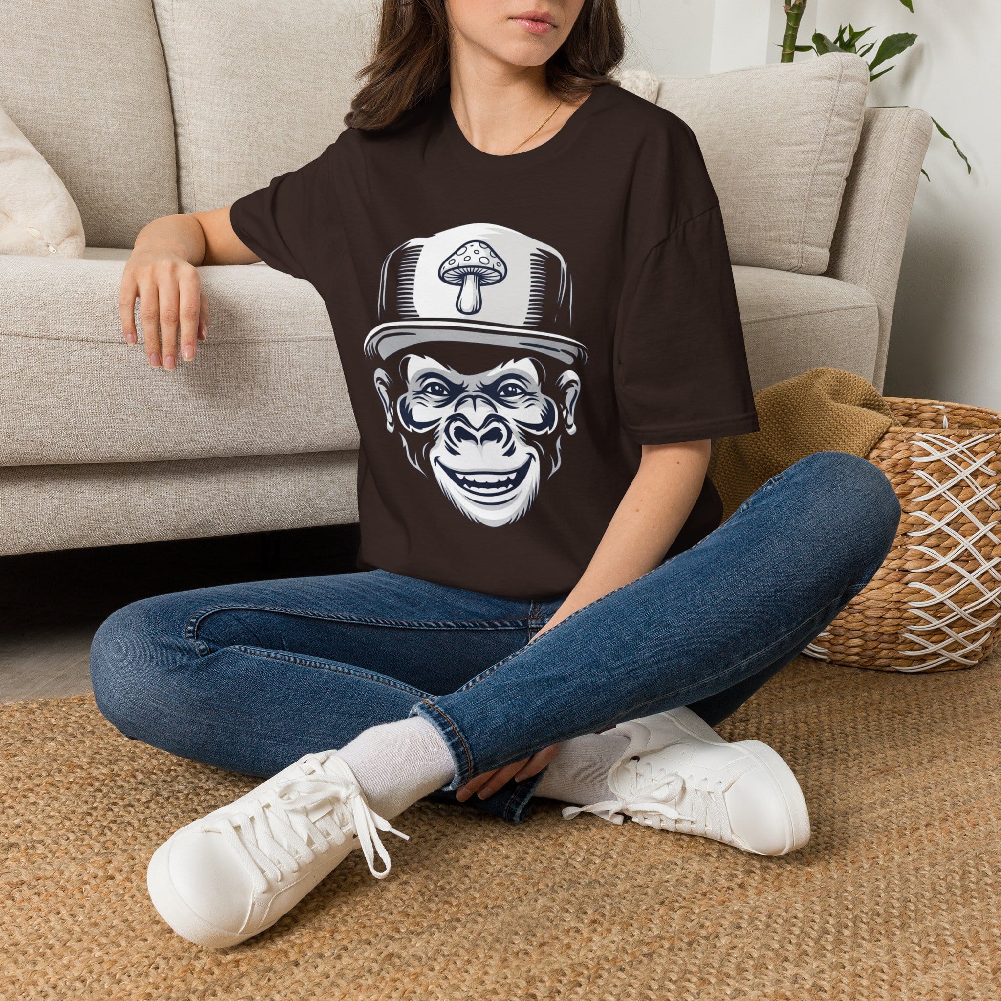 Printify T-Shirt APE Mushroom T-Shirt Mushroom Magic Mushroom T-Shirt