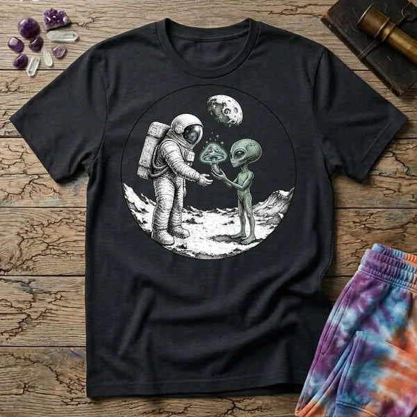 Astronaut and Alien Mushroom T-Shirt