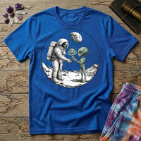Printify T-Shirt Astronaut and Alien Mushroom T-Shirt Mushroom Magic Mushroom T-Shirt