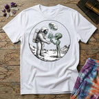 Printify T-Shirt Astronaut and Alien Mushroom T-Shirt Mushroom Magic Mushroom T-Shirt