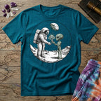 Printify T-Shirt Astronaut and Alien Mushroom T-Shirt Mushroom Magic Mushroom T-Shirt