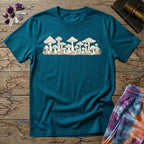 Printify T-Shirt Band Of Mushrooms Too T-Shirt Mushroom Magic Mushroom T-Shirt
