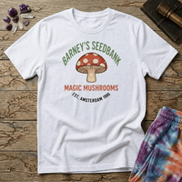 Printify T-Shirt Barney's Seedbank Amsterdam Magic Mushroom T-Shirt Mushroom Magic Mushroom T-Shirt