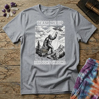 Printify T-Shirt Beam Me Up T-Shirt Mushroom Magic Mushroom T-Shirt