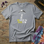 Printify T-Shirt Believe In Freedom Too T-Shirt Mushroom Magic Mushroom T-Shirt