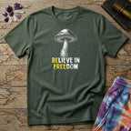 Printify T-Shirt Believe In Freedom Too T-Shirt Mushroom Magic Mushroom T-Shirt