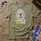 Printify T-Shirt Believe In Freedom UNO Mushroom T-Shirt Mushroom Magic Mushroom T-Shirt