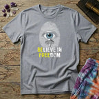 Printify T-Shirt Believe In Freedom UNO Mushroom T-Shirt Mushroom Magic Mushroom T-Shirt