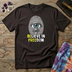 Printify T-Shirt Believe In Freedom UNO Mushroom T-Shirt Mushroom Magic Mushroom T-Shirt