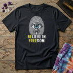 Printify T-Shirt Believe In Freedom UNO Mushroom T-Shirt Mushroom Magic Mushroom T-Shirt