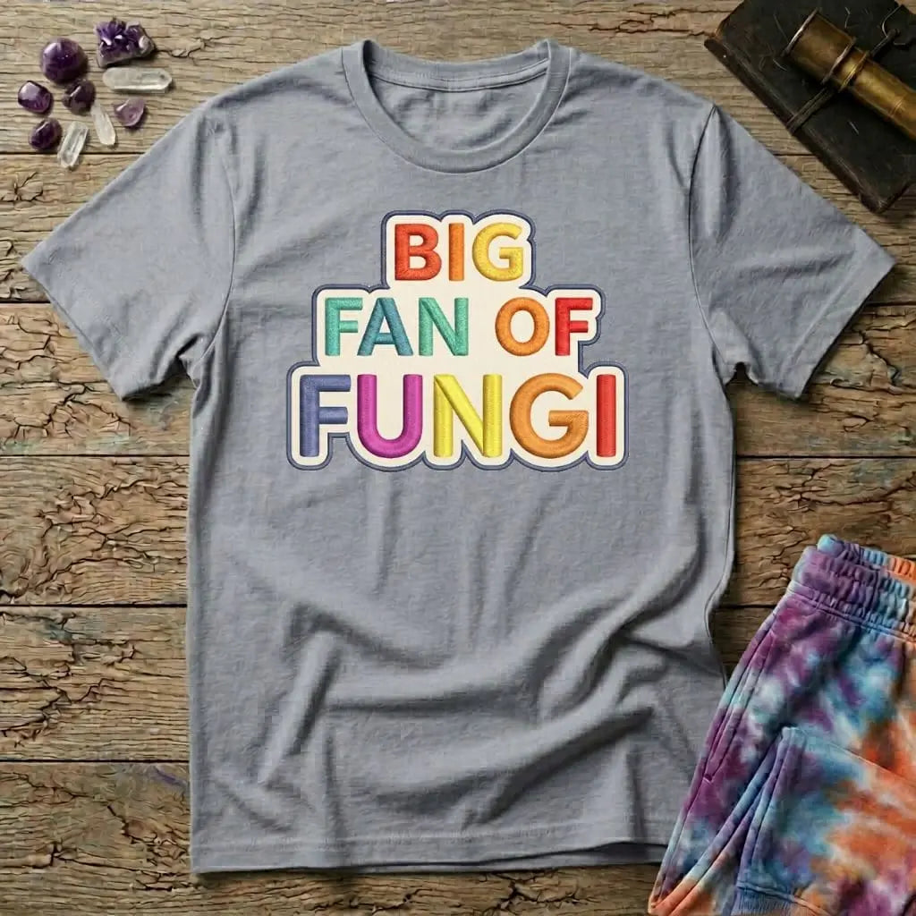 Printify T-Shirt Big Fan of Fungi Mushroom T-Shirt Mushroom Magic Mushroom T-Shirt
