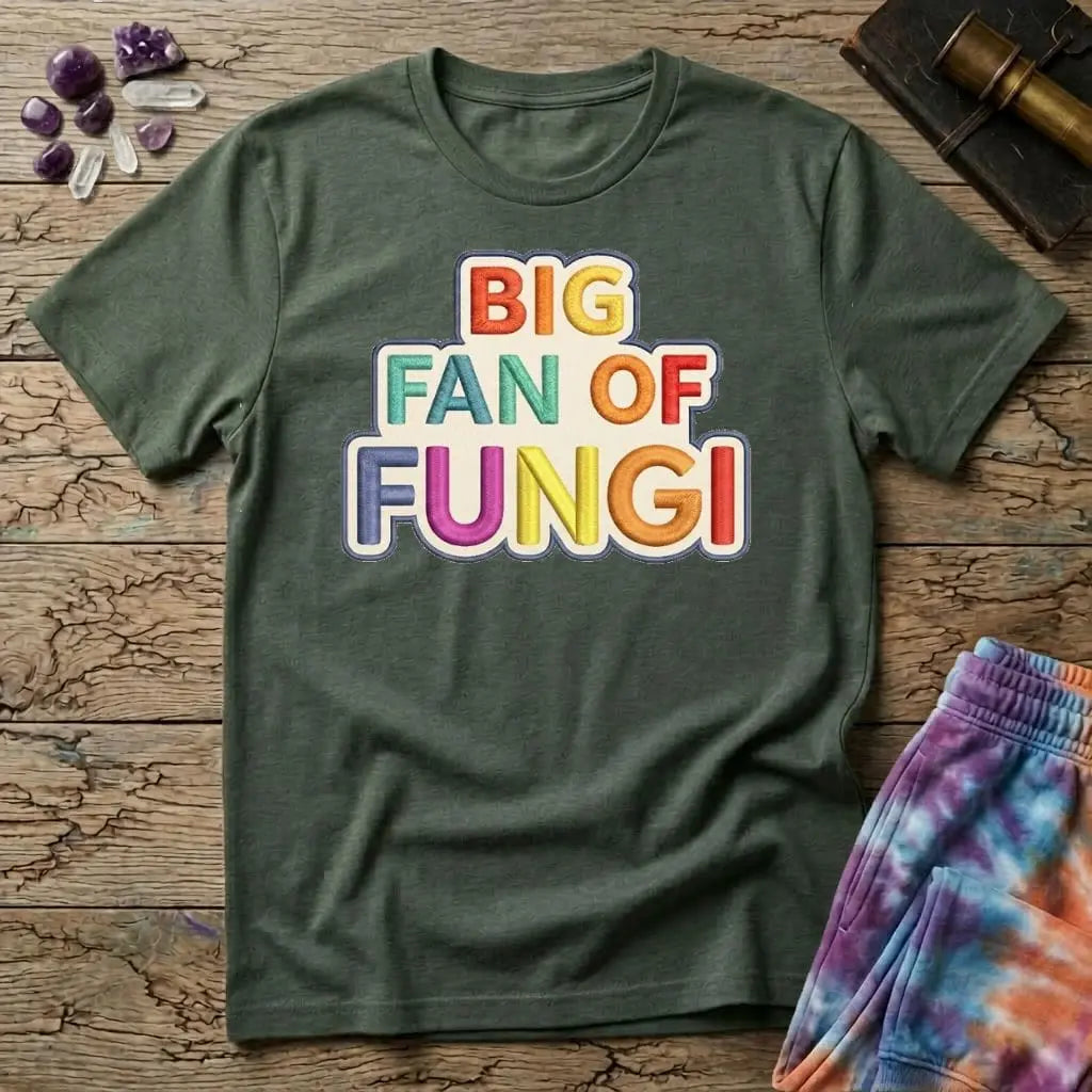 Printify T-Shirt Big Fan of Fungi Mushroom T-Shirt Mushroom Magic Mushroom T-Shirt