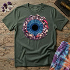Printify T-Shirt Big Iris Blue Eye T-Shirt Mushroom Magic Mushroom T-Shirt