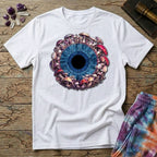 Printify T-Shirt Big Iris Blue Eye T-Shirt Mushroom Magic Mushroom T-Shirt
