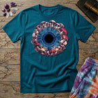 Printify T-Shirt Big Iris Blue Eye T-Shirt Mushroom Magic Mushroom T-Shirt
