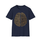 Printify T-Shirt Brain Half Mushroom T-Shirt Mushroom Magic Mushroom T-Shirt