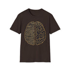 Printify T-Shirt Brain Half Mushroom T-Shirt Mushroom Magic Mushroom T-Shirt