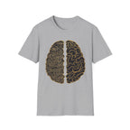Printify T-Shirt Brain Half Mushroom T-Shirt Mushroom Magic Mushroom T-Shirt