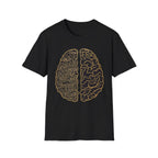 Printify T-Shirt Brain Half Mushroom T-Shirt Mushroom Magic Mushroom T-Shirt