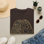 Printify T-Shirt Brain Half Mushroom T-Shirt Mushroom Magic Mushroom T-Shirt